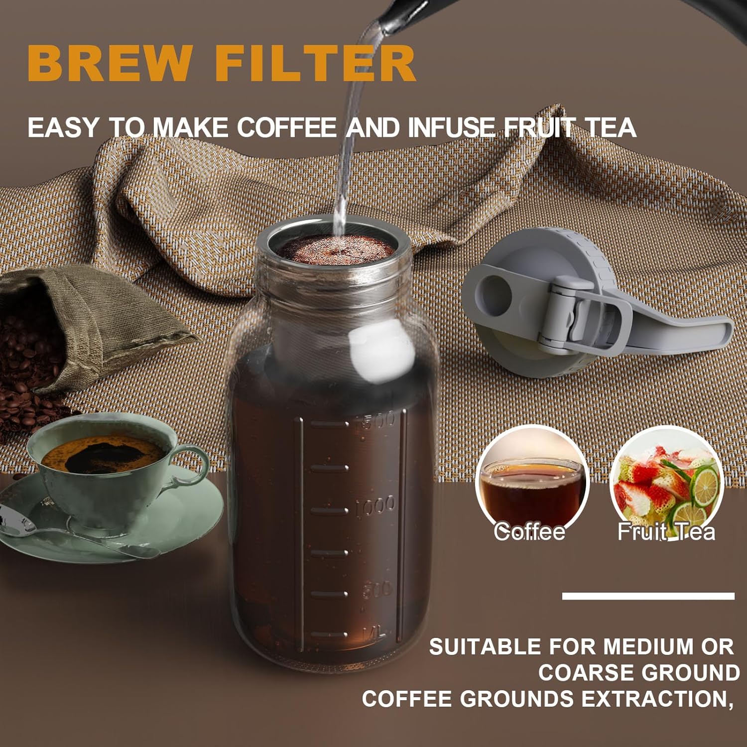 64 oz Cold Brew Coffee Maker Jar